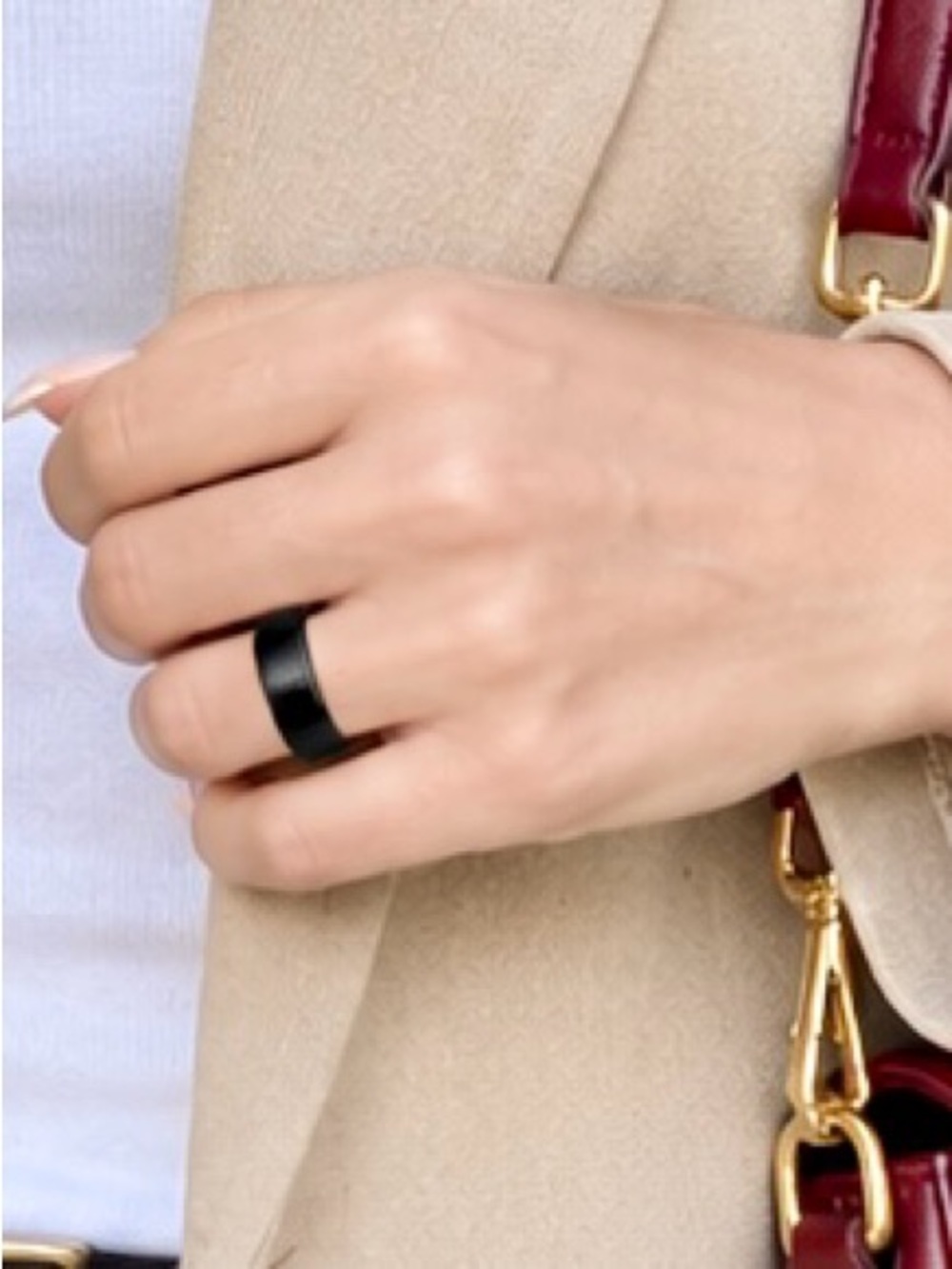NWOT Stainless Steel Ring sz 8
